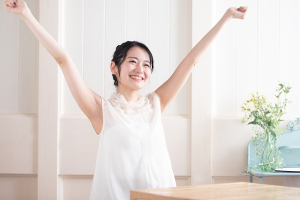 やる気が出てる女性