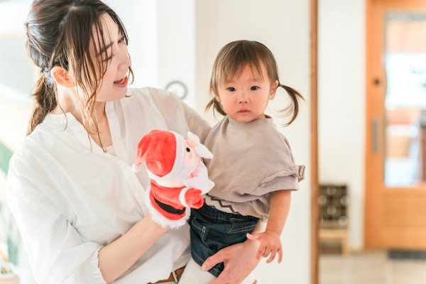育休中の女性