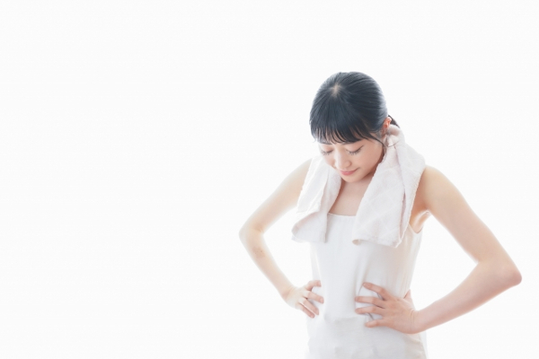 体重が落ちない女性