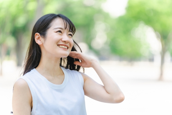 雰囲気のよい女性
